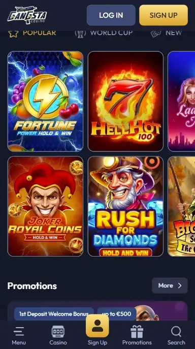 Casino Spellen in de App